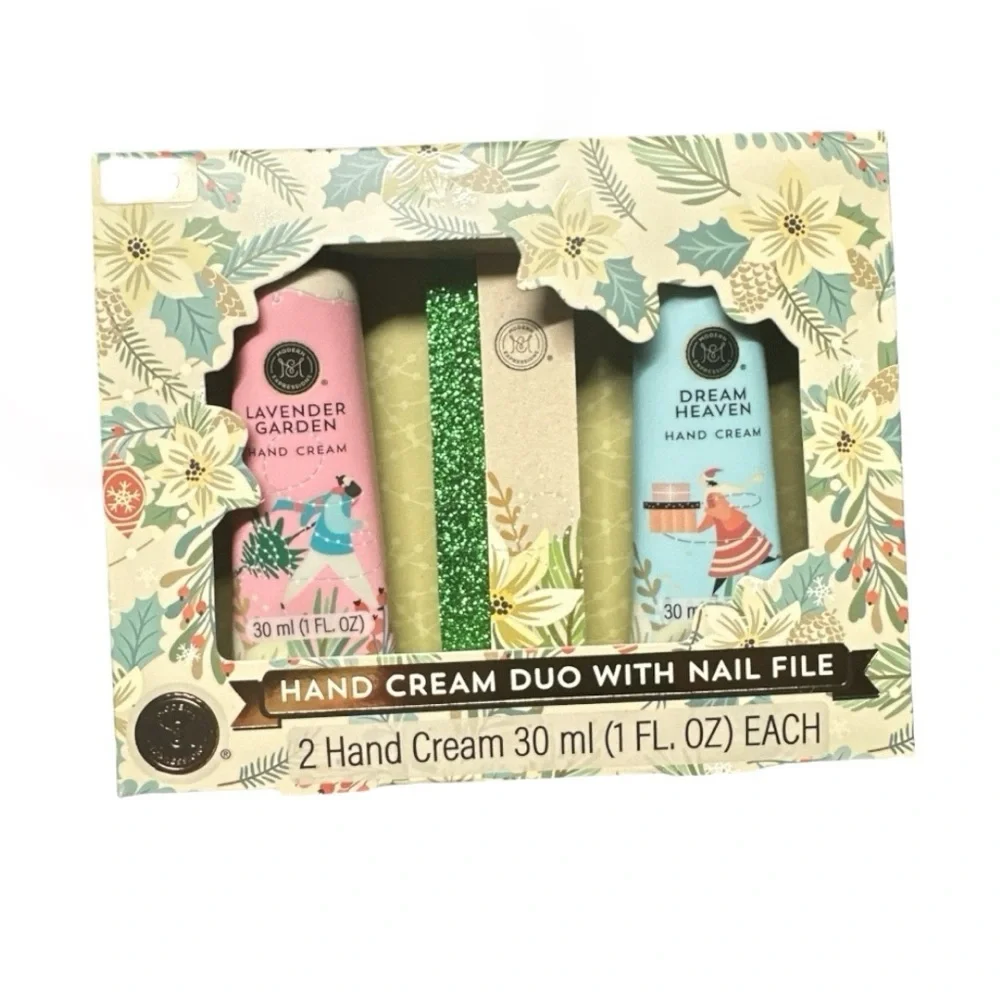 Hand Cream Gift Set Bundle Lavender Dream Heaven 4 Tubes Nail Files
